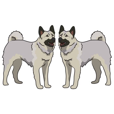 Signmission Norwegian Elkhound Dog Decal, Dog Lover Decor Vinyl Sticker D-18-Norwegian Elkhound